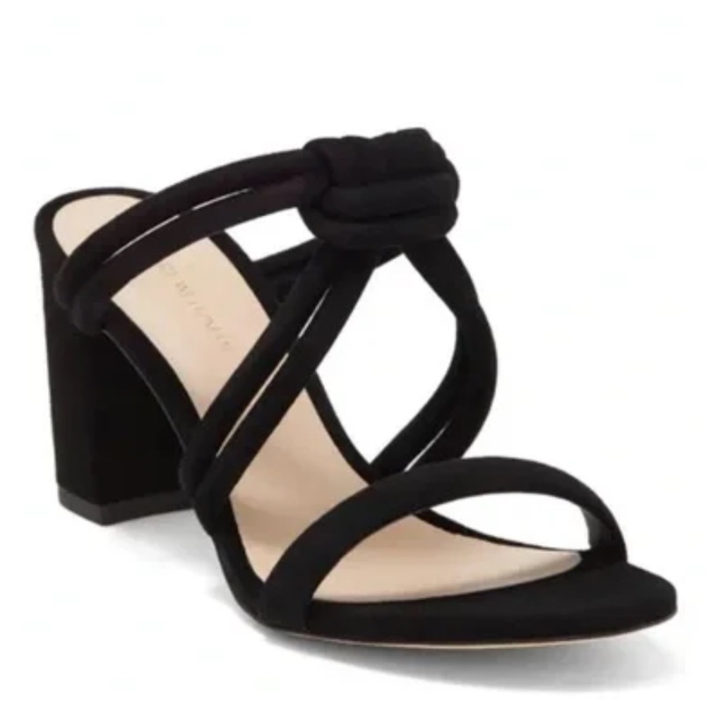 🌹Stuart Weitzman 🌹 Twist Knot Block Heel in Black  Size: 8
